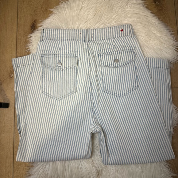 [Sundry] Railroad Striped Blue and White Pants - Size 27 - Picture 5 of 5